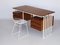 Mid Century Teak and Cherry Wood Work Desk, 1960s, Image 9