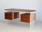 Mid Century Schreibtisch aus Teak & Kirschholz, 1960er 1