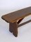 Antique French Oak Rustic Bench, Image 8
