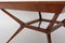 Mid-Century Modern Austrian Teal Formica Cherrywood Dining Table or Center Table, 1950s, Image 3