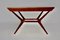 Mid-Century Modern Austrian Teal Formica Cherrywood Dining Table or Center Table, 1950s, Image 7