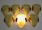 Modern Italian Beige and Gold Glass Sconce,1970s, Image 7
