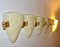 Modern Italian Beige and Gold Glass Sconce,1970s 5
