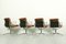 Vintage Cognac Leather Ea208 Soft Pad Chairs by Charles & Ray Eames for Vitra, 1970s, Set of 4 9