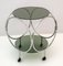Vintage Space Age Coffee Table in Steel and Smoked Glass, 1970s 1