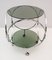 Vintage Space Age Coffee Table in Steel and Smoked Glass, 1970s 2