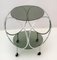 Vintage Space Age Coffee Table in Steel and Smoked Glass, 1970s 4