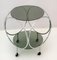 Vintage Space Age Couchtisch aus Stahl & Rauchglas, 1970er 4