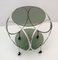 Vintage Space Age Couchtisch aus Stahl & Rauchglas, 1970er 6