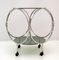 Vintage Space Age Coffee Table in Steel and Smoked Glass, 1970s 5