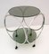 Vintage Space Age Couchtisch aus Stahl & Rauchglas, 1970er 7