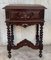 20th Century Solid Carved French Nightstands with Turned Columns, Set of 2 3