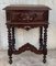 20th Century Solid Carved French Nightstands with Turned Columns, Set of 2, Image 3