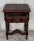 20th Century Solid Carved French Nightstands with Turned Columns, Set of 2, Image 9