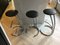 3 Bar Stools in Chrome Metal, Set of 3, Image 4