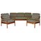 Teak Wood Seating Group by Walter Knoll for Knoll, Germany, 1950s, Set of 3 1