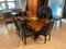 Art Deco Expandable Dining Table, Walnut Veneer, France, 1930, Image 11