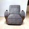 Art Deco Club Chair, Nussholz, Buche, Grauer Samt, Frankreich, circa 1925 3