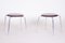 Mid-Century Hocker aus Stahl & Kunstleder, 1960er, 2er Set 2