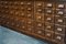 German Industrial Oak Apothecary Cabinet or Bank of Drawers, 1930s, Image 4