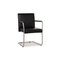 Silla Cantilever Jason 1519 de cuero negro de Walter Knoll / Wilhelm Knoll, Imagen 1