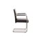 Silla Cantilever Jason 1519 de cuero negro de Walter Knoll / Wilhelm Knoll, Imagen 7