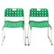 Grüne Omstak Esszimmerstühle aus Stahl von Rodney Kinsman für OMK, 2er Set 1