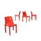 Selene Chairs by Vico Magistretti for Artemide, Italy, 1960s or 1970s, Set of 4 1