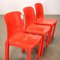 Selene Chairs by Vico Magistretti for Artemide, Italy, 1960s or 1970s, Set of 4 4