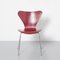 Sedia Butterfly rosso scuro di Arne Jacobsen per Fritz Hansen, Immagine 2