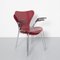 Fauteuil Butterfly Rouge Foncé par Arne Jacobsen pour Fritz Hansen 15