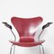 Fauteuil Butterfly Rouge Foncé par Arne Jacobsen pour Fritz Hansen 10