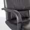 Black Leather Figura Office Chair by Mario Bellini for Vitra, Image 13