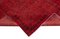 Large Red Overdyed Area Rug, Image 6
