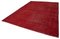 Large Red Overdyed Area Rug 3