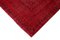 Large Red Overdyed Area Rug 4