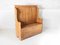 West Country High Back Pine Settle Bench with Storage 1