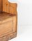 West Country High Back Pine Settle Bench with Storage, Image 9