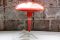 Dutch Red Tripod Table Lamp by Louis Kalff for Philips, 1950s, Image 1