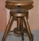 Early 19th Century Antique Walnut Architects Artists Stool 11