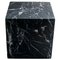 Large Decorative Paperweight Cube in Black Marquina Marble, Image 1