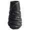 Rock Vase aus schwarzem Marmor 1