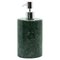 Round Soap Dispenser in Green Marble, Image 1