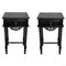 Spanish Carved High Nightstands with Solomonic Columns and Drawers, Set of 2 1