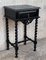 Spanish Carved High Nightstands with Solomonic Columns and Drawers, Set of 2 2