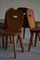 Sedie da pranzo moderne in pino, Svezia, anni '60, set di 4, Immagine 4