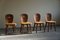 Sedie da pranzo moderne in pino, Svezia, anni '60, set di 4, Immagine 12