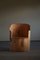 Skulpturaler schwedischer Mid-Century Stump Chair aus massivem Pinienholz 2