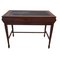 Mahogany Executive Desk with Wing, Drawer and Leather Top 1