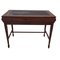 Mahogany Executive Desk with Wing, Drawer and Leather Top, Image 1